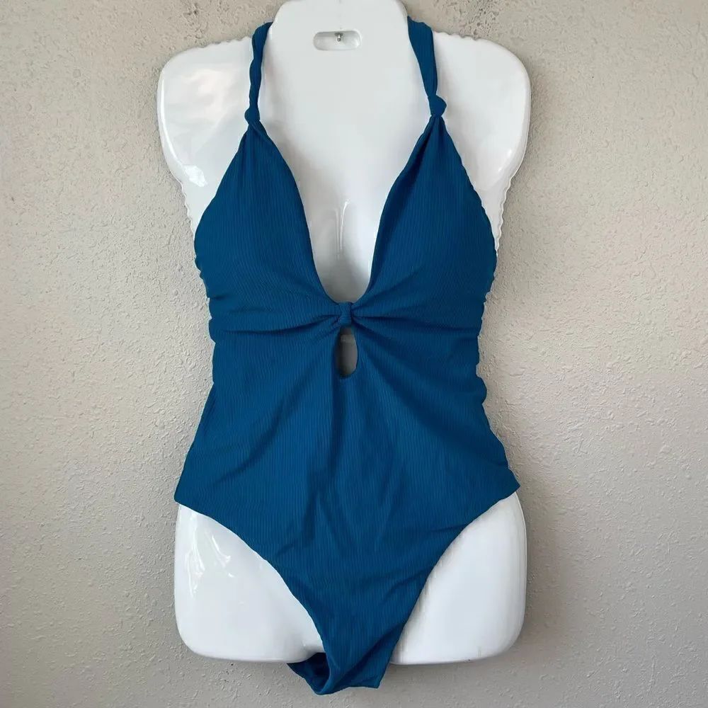 NWT Bar III All Knotted Up One Piece Swim Suit Size L